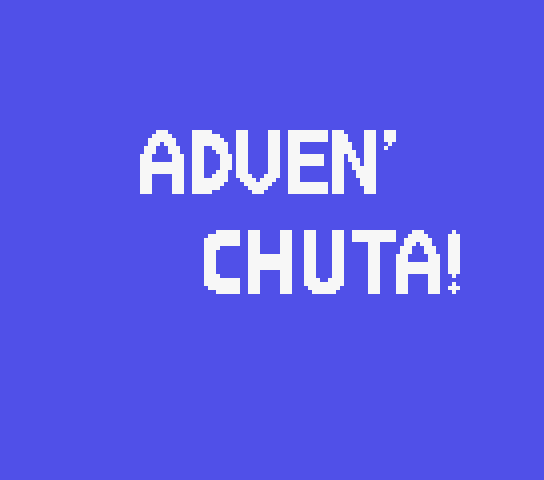 Adven'chuta title screen for MSX